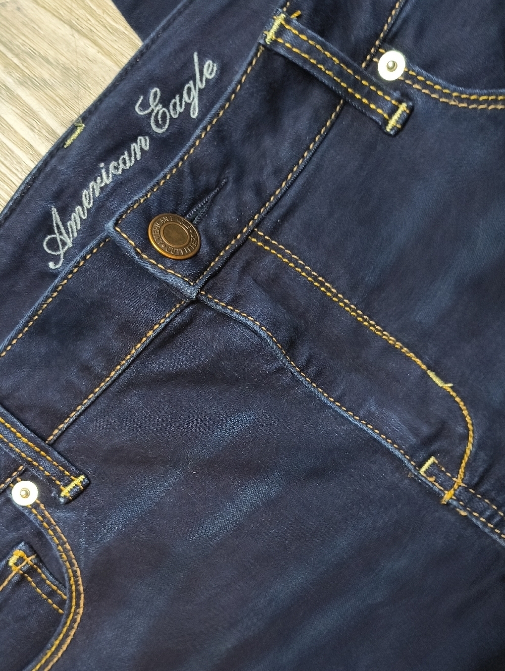 Mid Rise Super Stretch Skinny w/30.5" Inseam👖American Eagle Size 14 Jeans S1112
